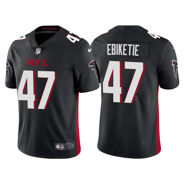 Men's Atlanta Falcons #47 Arnold Ebiketie Black Vapor Untouchable Limited Stitched Jersey Men's Atlanta Falcons #47 Arnold Ebiketie Black Vapor Untouchable Limited Stitched Jersey